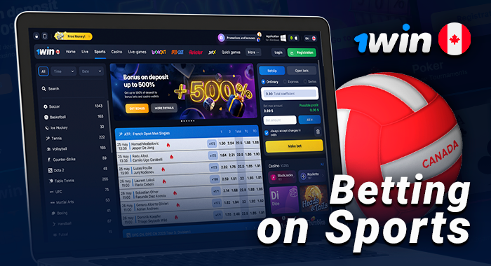 About the betting section at 1Win - sports for betting and features