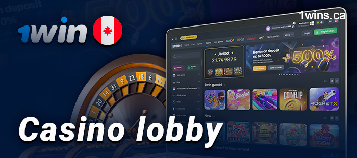 About online casinos section on 1Win - the number of games and providers