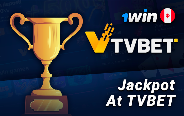 Jackpot in the TVBet section of the betting site 1Win - get up to 2500€