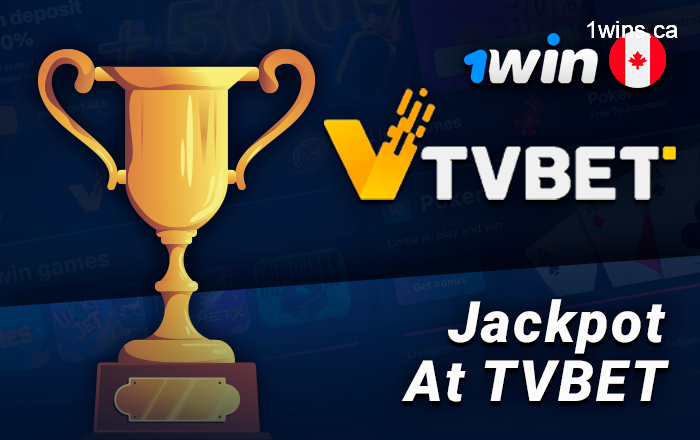 Jackpot in the TVBet section of the betting site 1Win - get up to 2500€