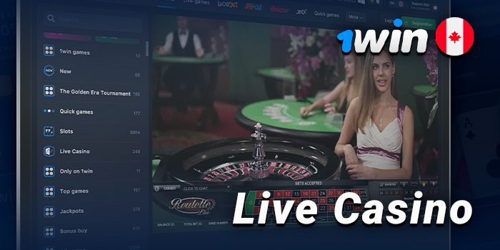Live casino section on 1Win - what live dealer games are on the site