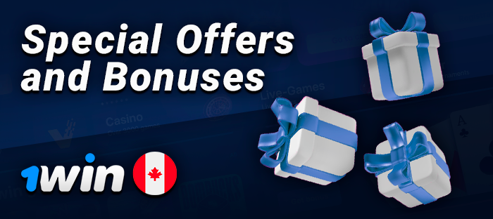 Special bonuses for Canadian players at 1Win 
