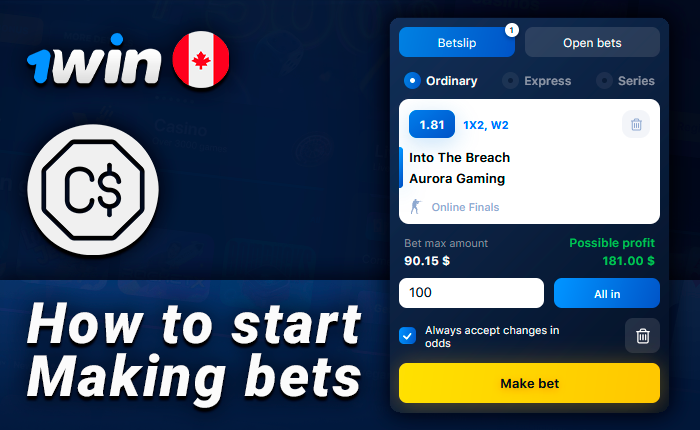 How to bet on the site 1Win - detailed instructions