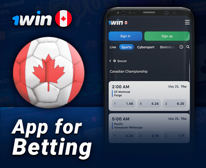 About sports betting via 1Win mobile app - types of bets