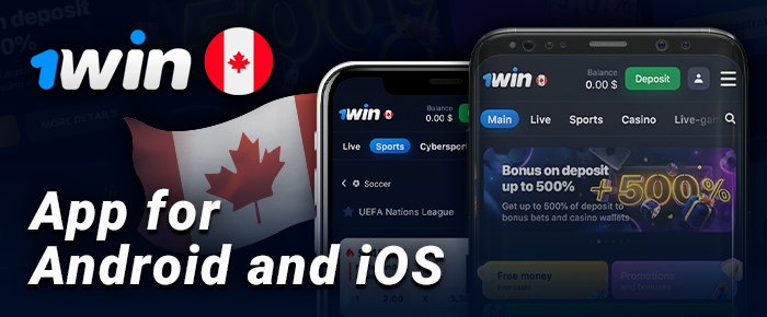 1Win mobile app for android and ios devices - download and install