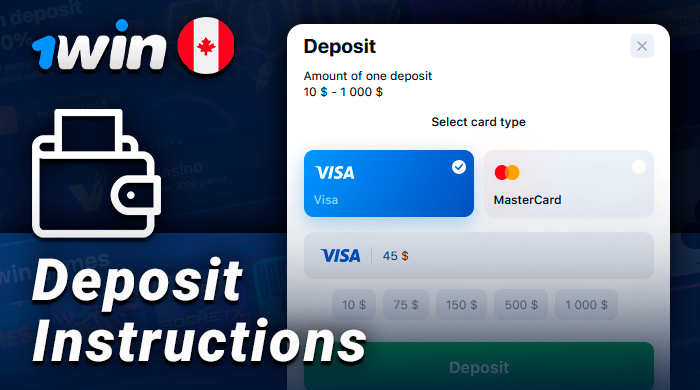 Depositing a personal account on 1Win - how to make a deposit