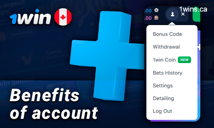 Benefits of a 1Win account for Canadian users - what need to know