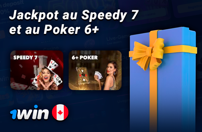 Touchez le jackpot sur les jeux Speedy 7 et Poker 6+ chez 1Win 