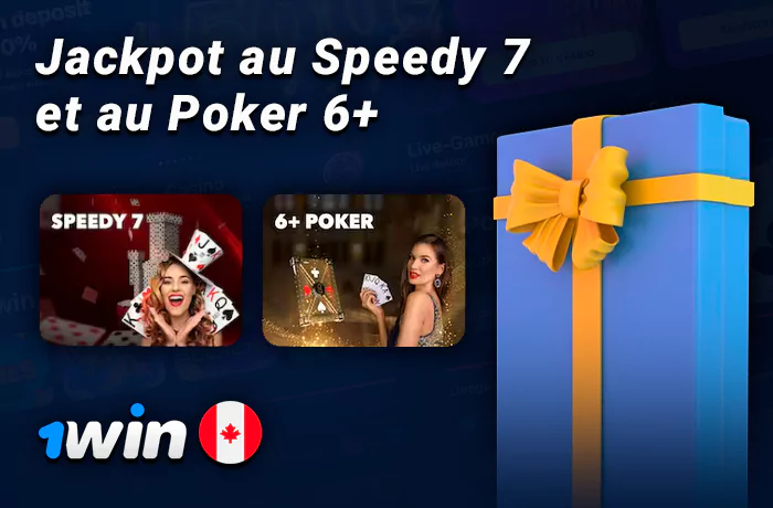 Touchez le jackpot sur les jeux Speedy 7 et Poker 6+ chez 1Win