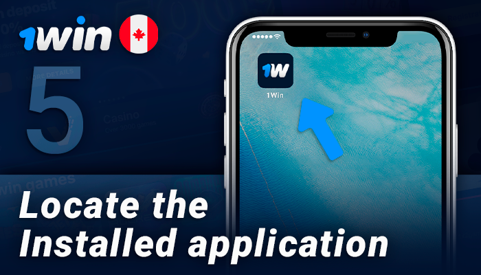 Find the installed 1Win app on your iPhone