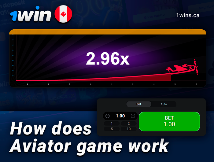 How the online Aviator works on 1Win Canada