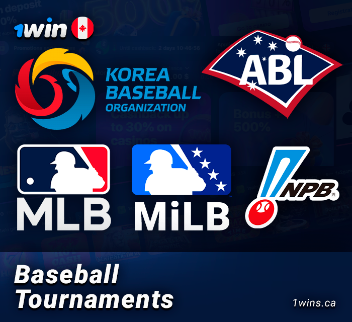 Bet on baseball tournaments at 1Win - MLB, KBO, NPB and others