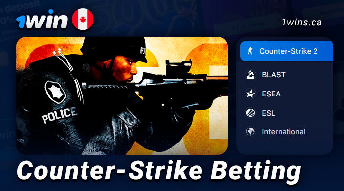 Bet on Counter Strike tournaments on 1Win