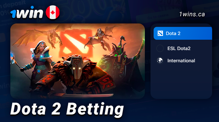 Betting on Dota 2 at 1Win betting site