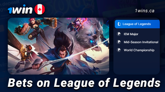 Betting on League of Legends at 1Win Canada