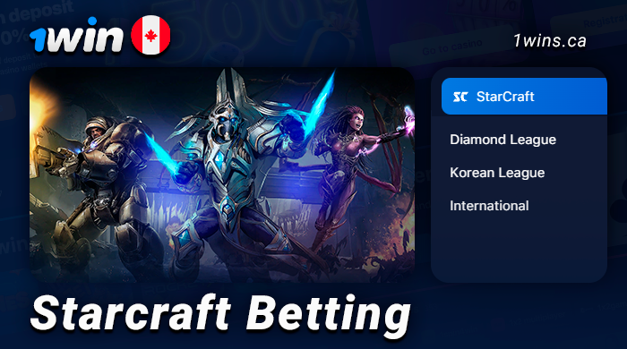 Starcraft betting at 1Win betting site - tournaments