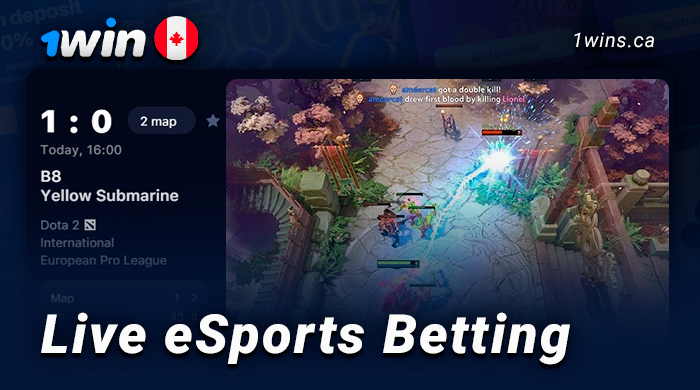 Live cyber sports betting on 1Win 