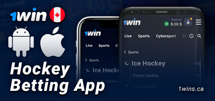 Download 1Win hockey betting app - ios and android
