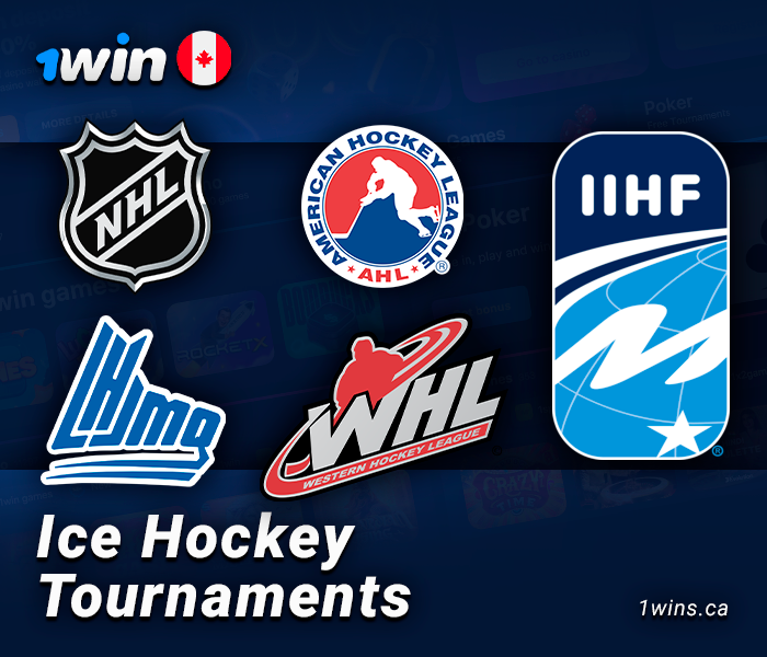 Popular ice hockey events at 1Win
