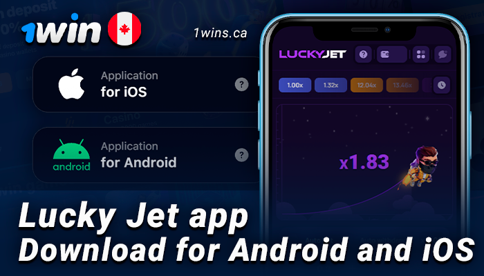1Win app for playing Lucky Jet - download on ios and android