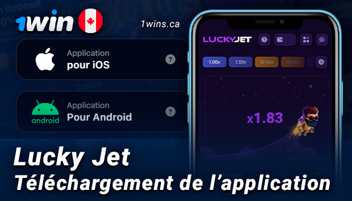 1Win app pour jouer à Lucky Jet - télécharger sur ios et android
