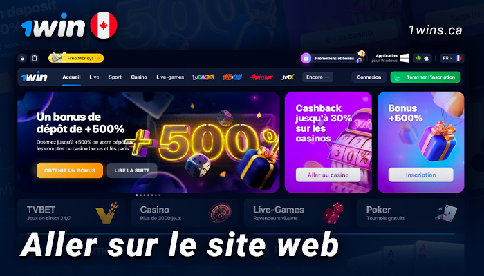 Visitez le site du casino en ligne de 1Win pour jouer à Lucky Jet