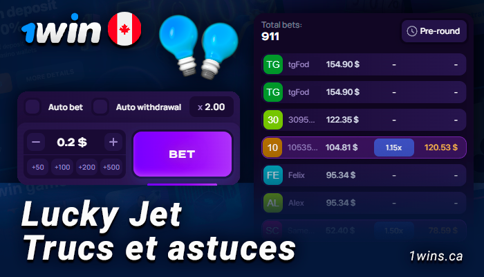 Conseils pour jouer à Lucky Jet en ligne sur 1Win Casino 
