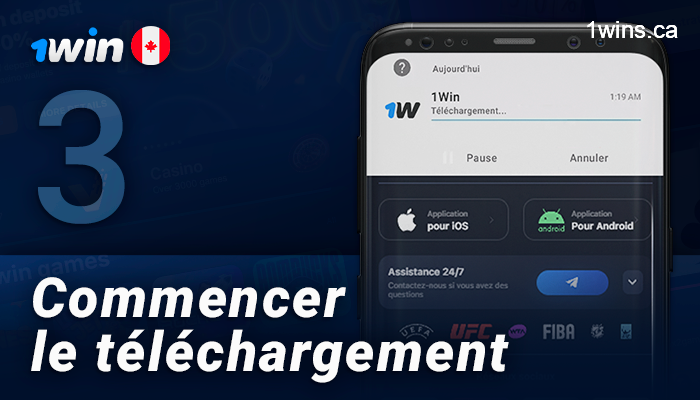 Download apk file from 1Win website