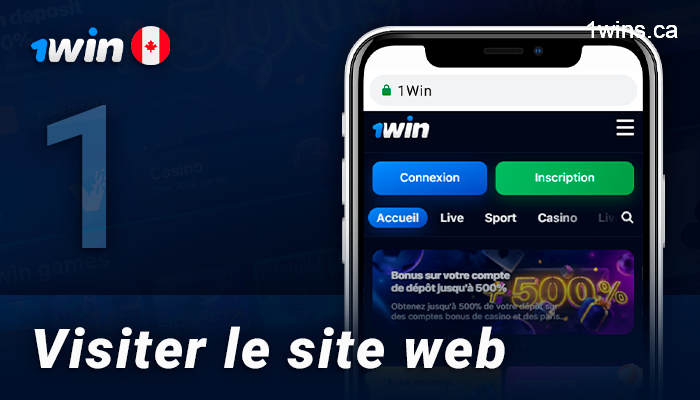 Accédez au site web de 1Win via votre appareil ios