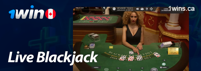 Live Blackjack Casino Game on 1win