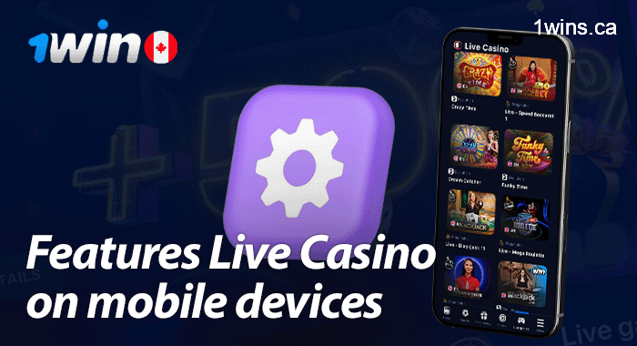 Features of Live Casino 1win games on mobile