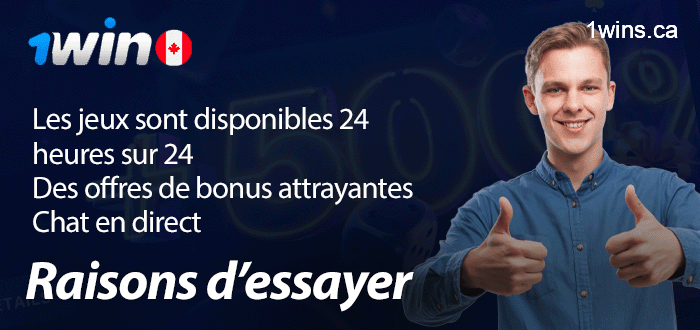 Raisons d'essayer les jeux en direct chez 1win