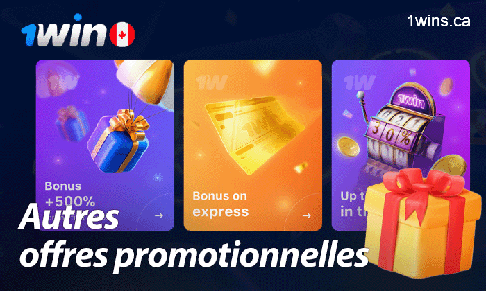 Offres promotionnelles sur le site 1win