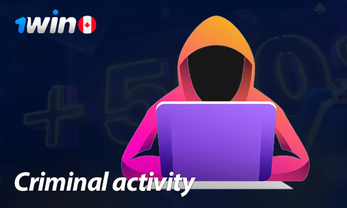 Fraud and criminal activity on the 1win website
