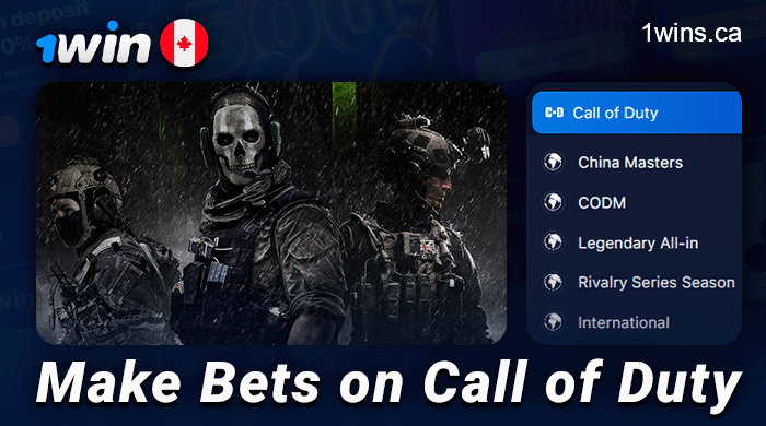 Bet on Call of Duty at 1Win - current tournaments