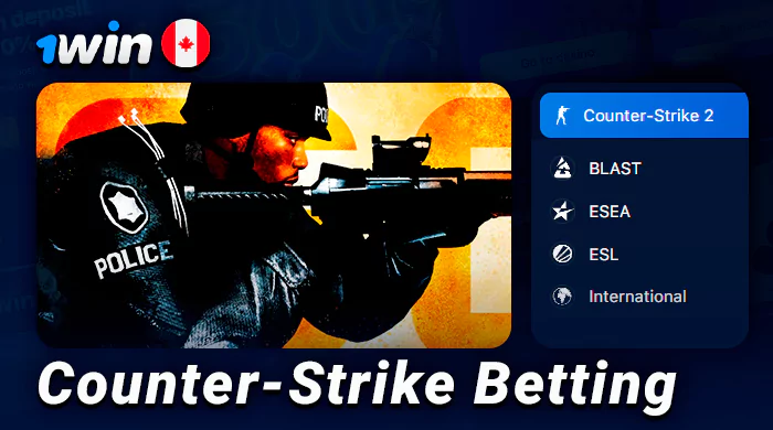Bet on Counter Strike tournaments on 1Win
