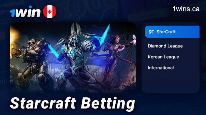 Starcraft betting at 1Win betting site - tournaments