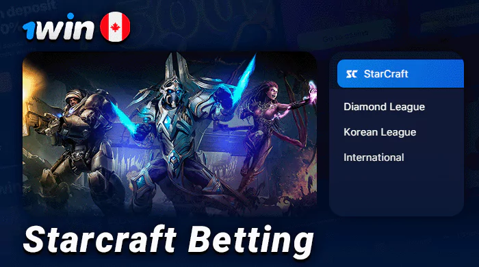 Starcraft betting at 1Win betting site - tournaments