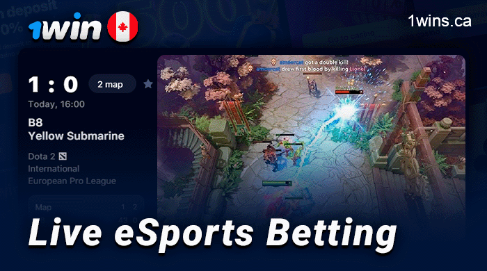 Live cyber sports betting on 1Win 