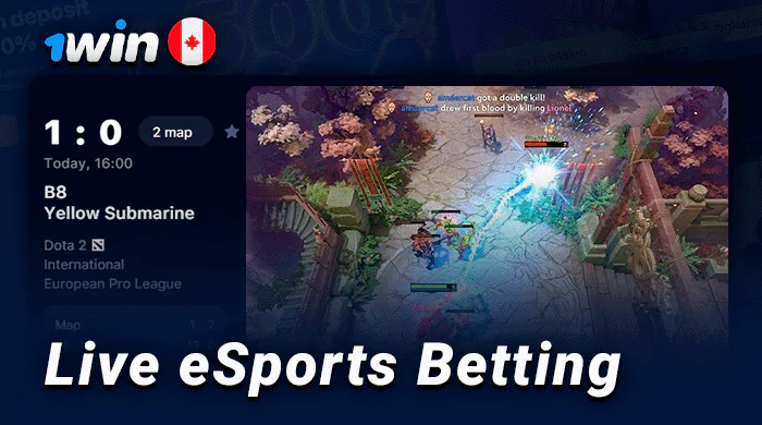 Live cyber sports betting on 1Win