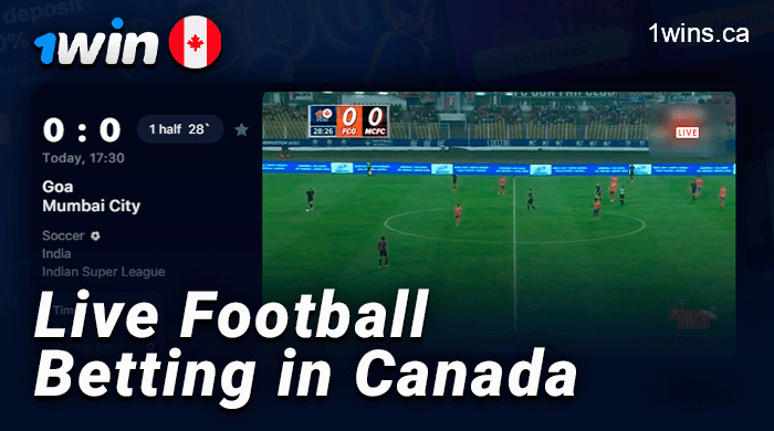 Live soccer matches on the 1Win site