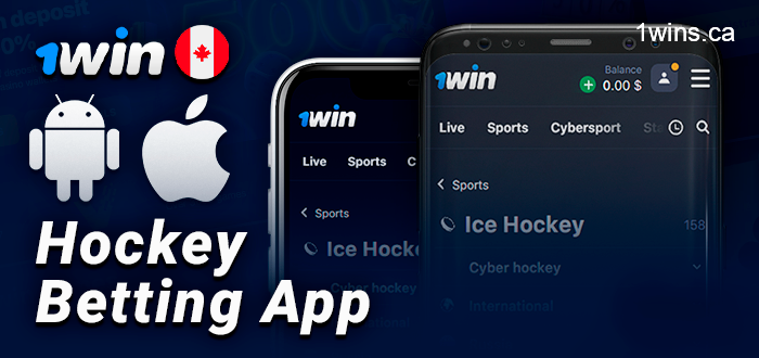 Download 1Win hockey betting app - ios and android