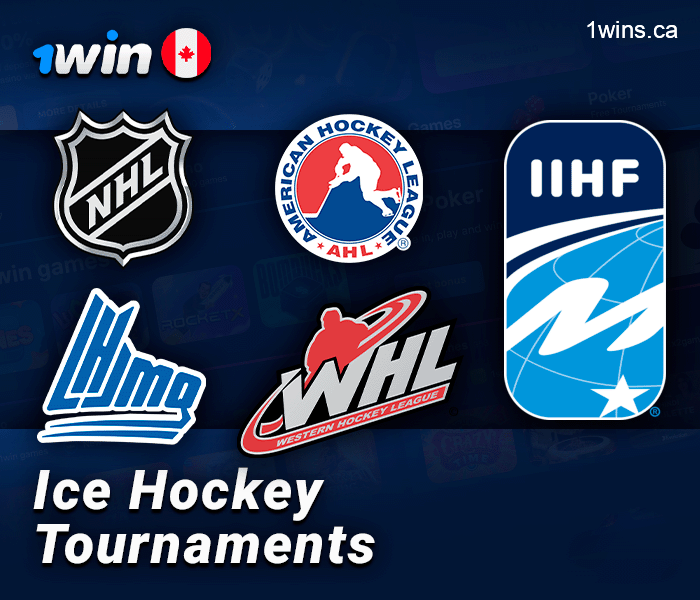 Popular ice hockey events at 1Win