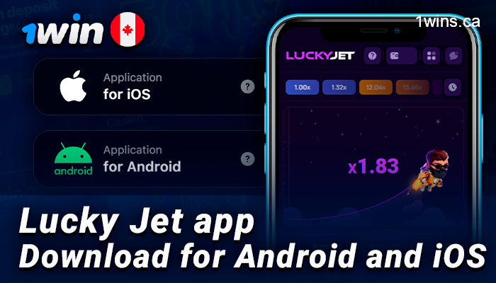 1Win app for playing Lucky Jet - download on ios and android