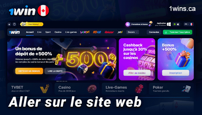 Visitez le site du casino en ligne de 1Win pour jouer à Lucky Jet