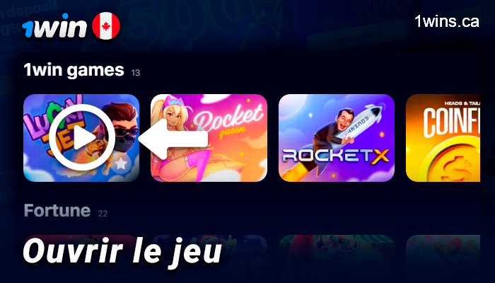 Lancer le jeu de crash Lucky Jet sur le site de 1Win