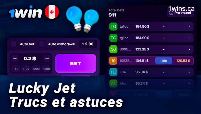 Conseils pour jouer à Lucky Jet en ligne sur 1Win Casino 