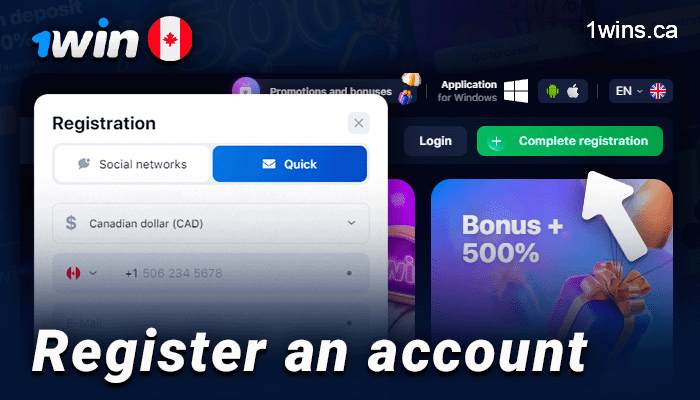 Create a 1Win account before playing Lucky Jet