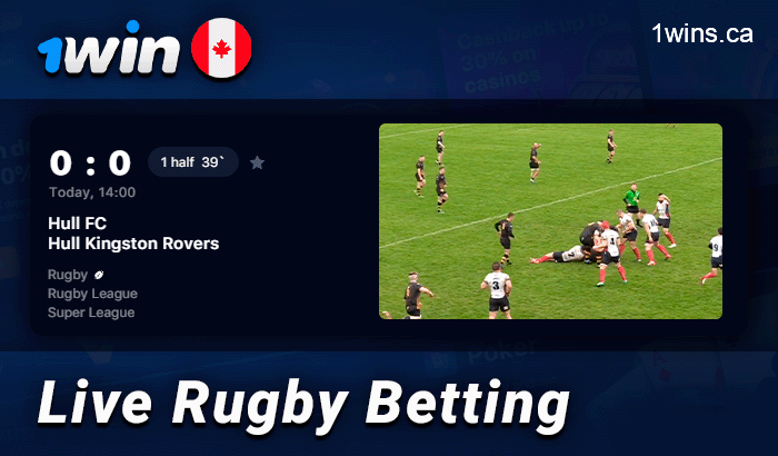 Bet on live rugby at 1Win